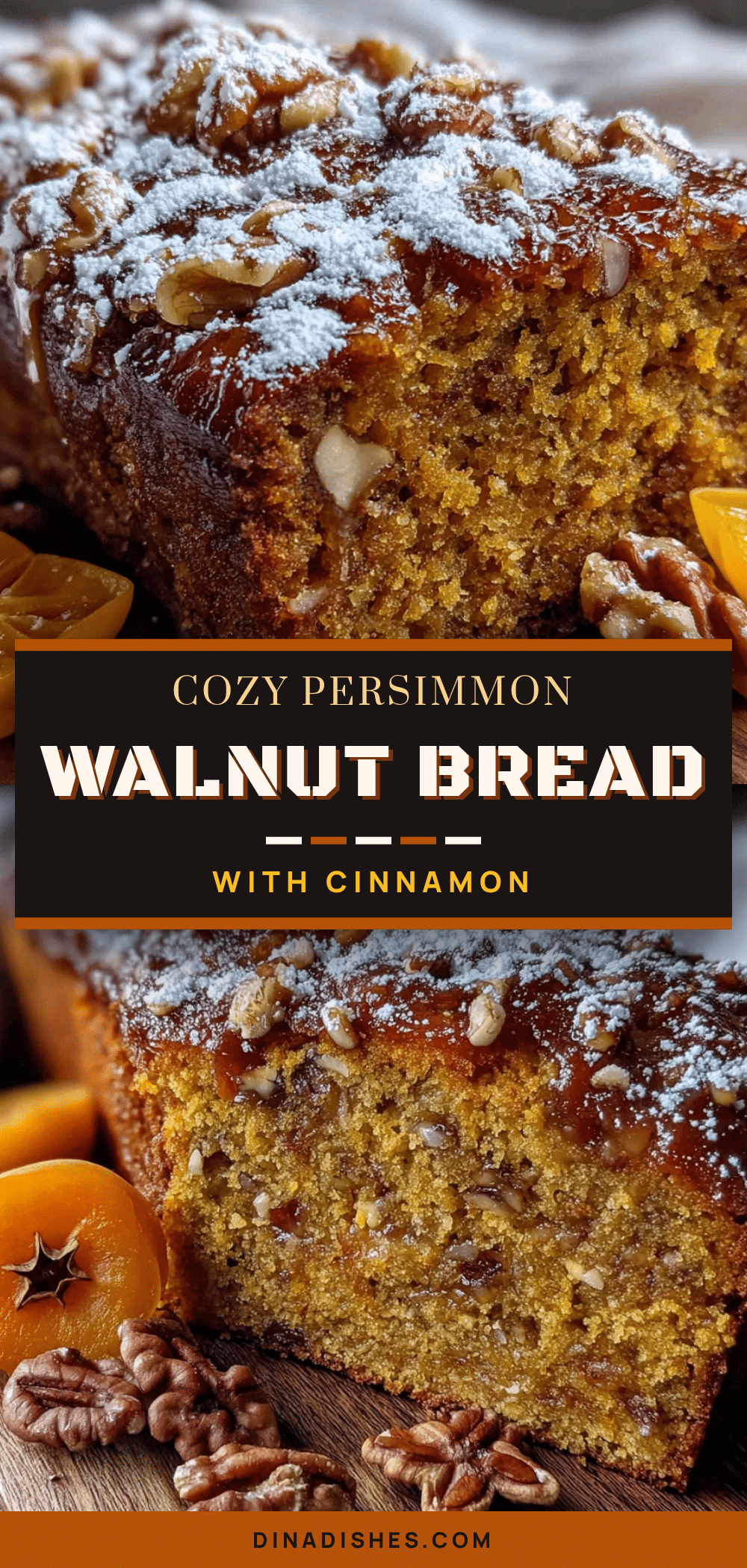 persimmon walnut cinnamon bread recipe