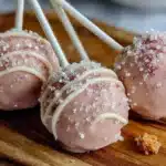 pink velvet cake pops - featured image