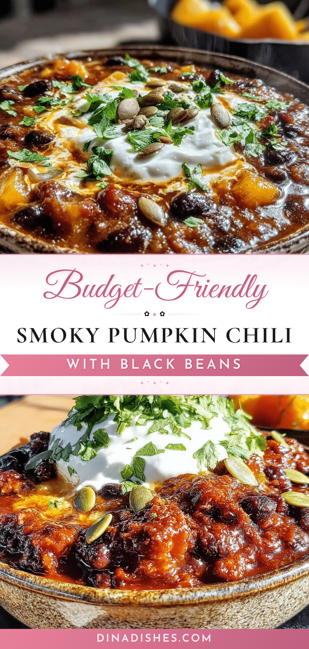 pumpkin black bean chili recipe