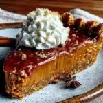 pumpkin pie with gingersnap crust - featured image