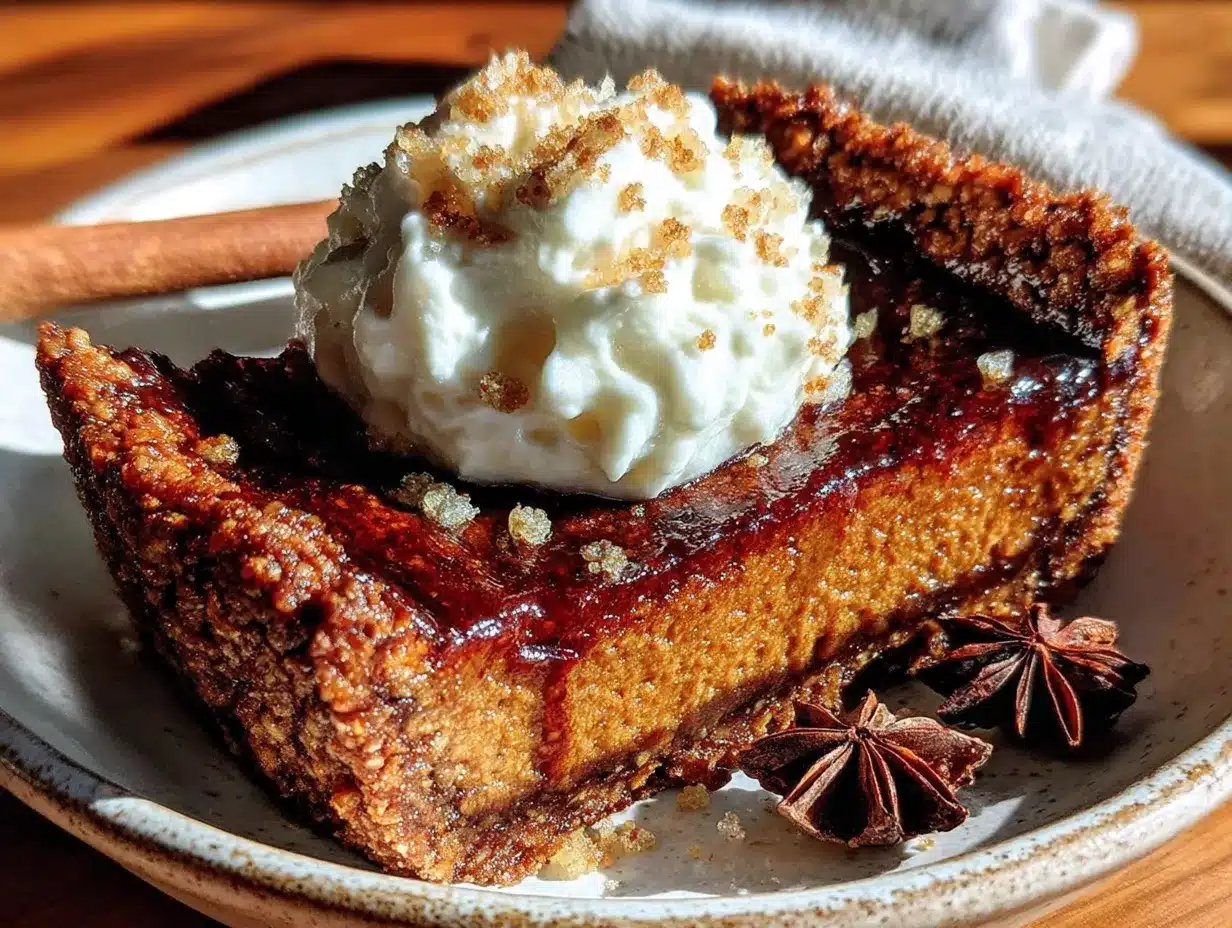 pumpkin pie with gingersnap crust preparation steps
