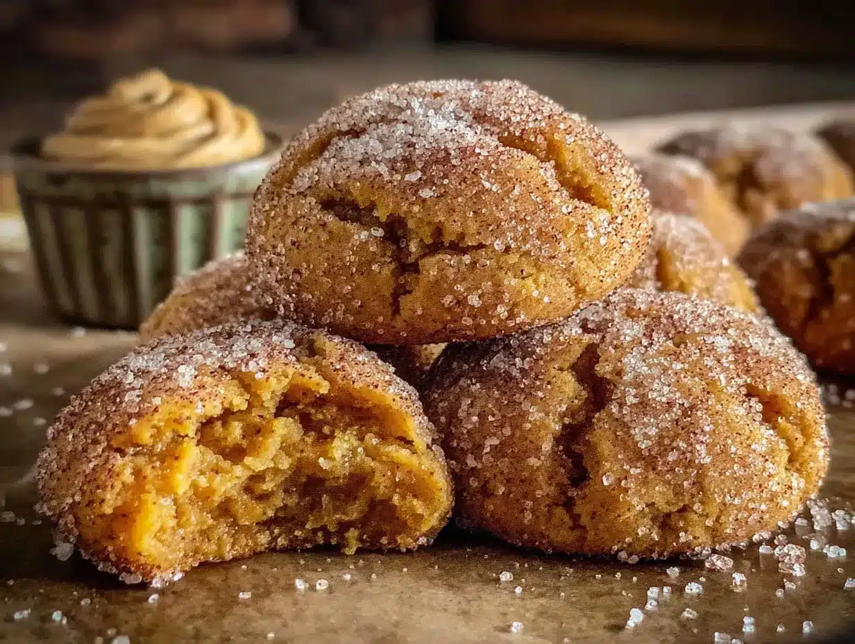 pumpkin spice snickerdoodles preparation steps