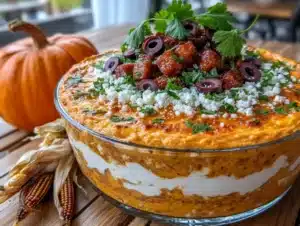 pumpkin taco dip - featured image