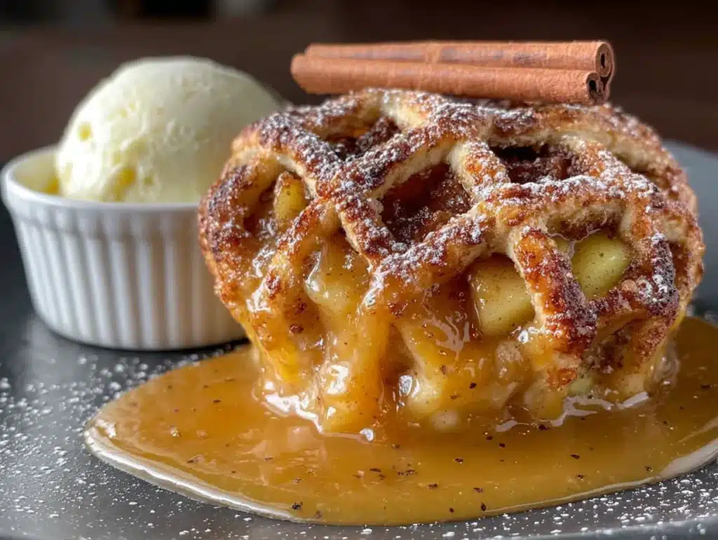 quick apple dumplings with cinnamon sugar sauce - featured image