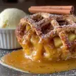 quick apple dumplings with cinnamon sugar sauce - featured image