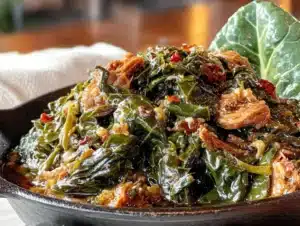 quick collard greens smoked turkey - featured image