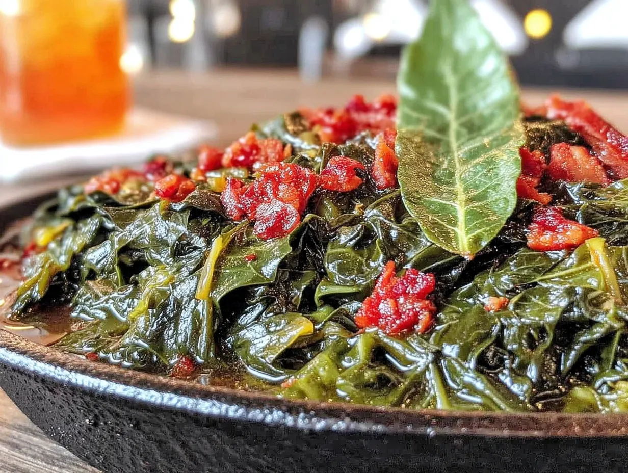 quick collard greens smoked turkey preparation steps