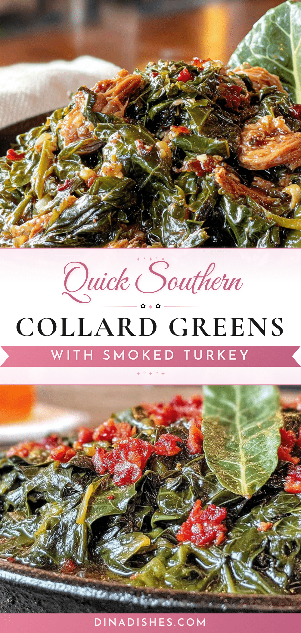 quick collard greens smoked turkey recipe