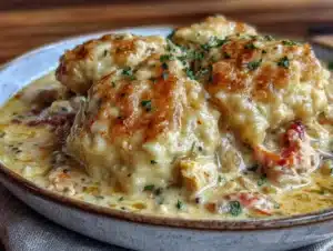 quick creamy chicken and dumplings - featured image