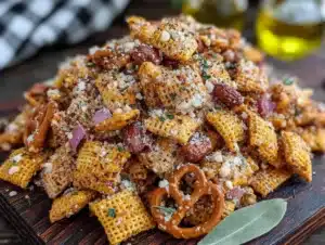 Quick Smoky Ranch Chex Mix - featured image