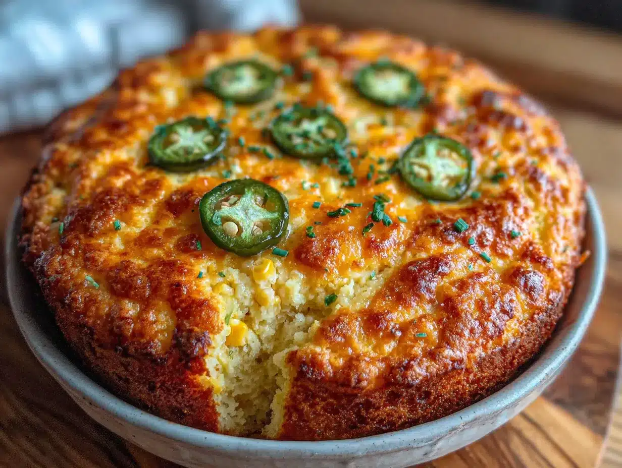 quick sweet corn casserole with jalapeño & cheddar preparation steps