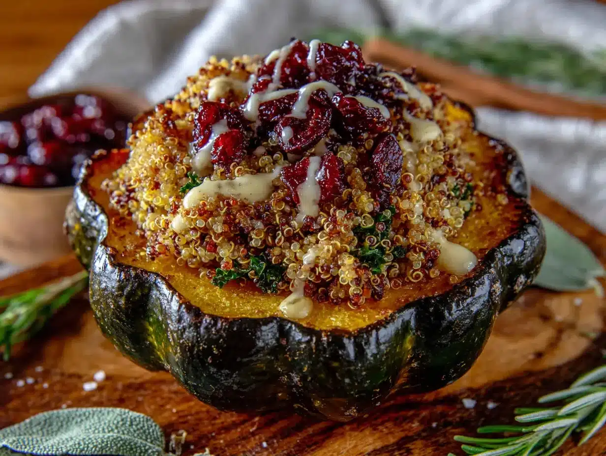 quinoa stuffed acorn squash preparation steps