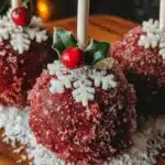 red velvet Christmas cake pops - featured image