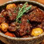 red wine beef stew - featured image