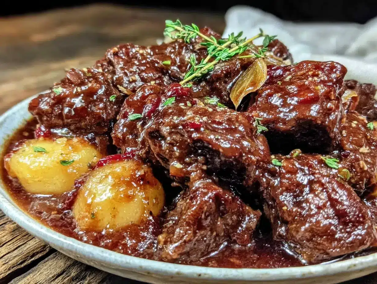 red wine beef stew preparation steps