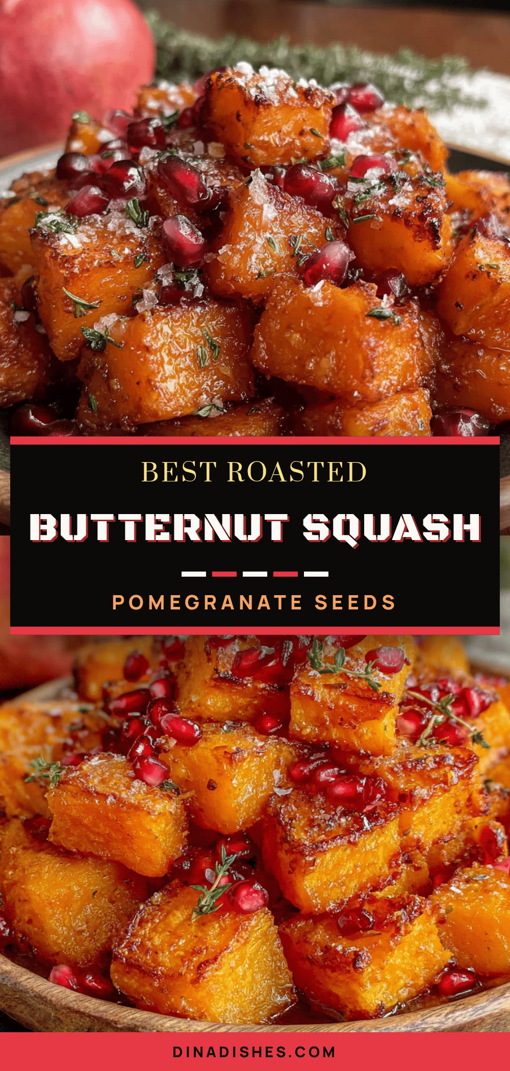 roasted butternut squash with pomegranate recipe