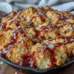 Salted Caramel Pecan Pie Cobbler - featured image