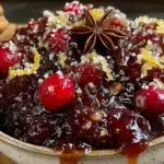 slow cooker cranberry orange sauce with ginger - featured image
