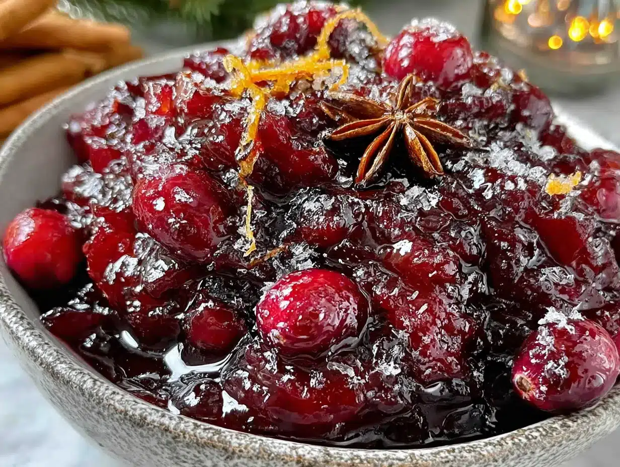 slow cooker cranberry orange sauce with ginger preparation steps