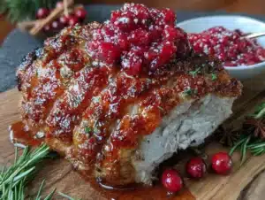slow cooker cranberry orange turkey breast - featured image
