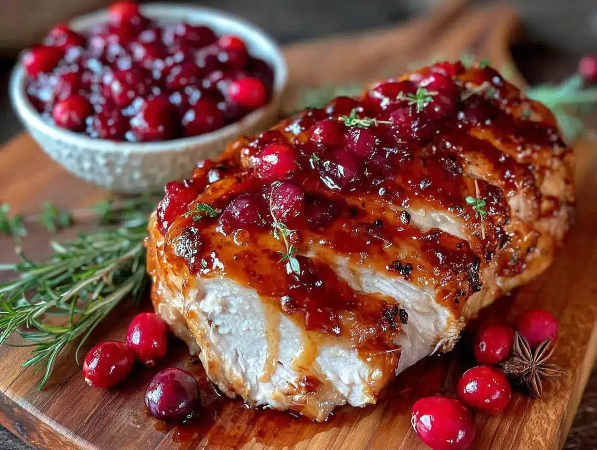 slow cooker cranberry orange turkey breast preparation steps