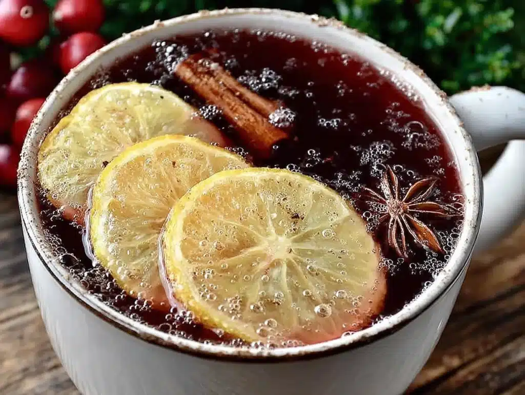 slow cooker wassail with orange and cloves - featured image