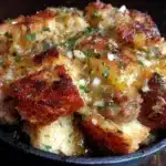 sourdough sausage stuffing - featured image