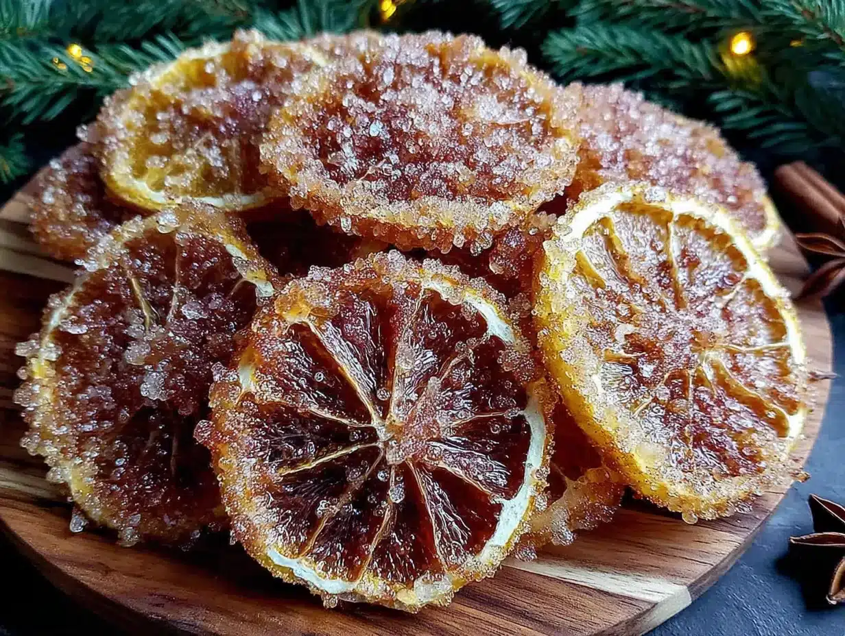 spiced dried orange slices preparation steps