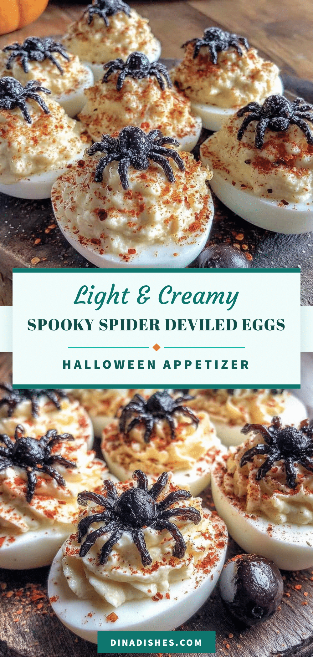 spider deviled eggs recipe