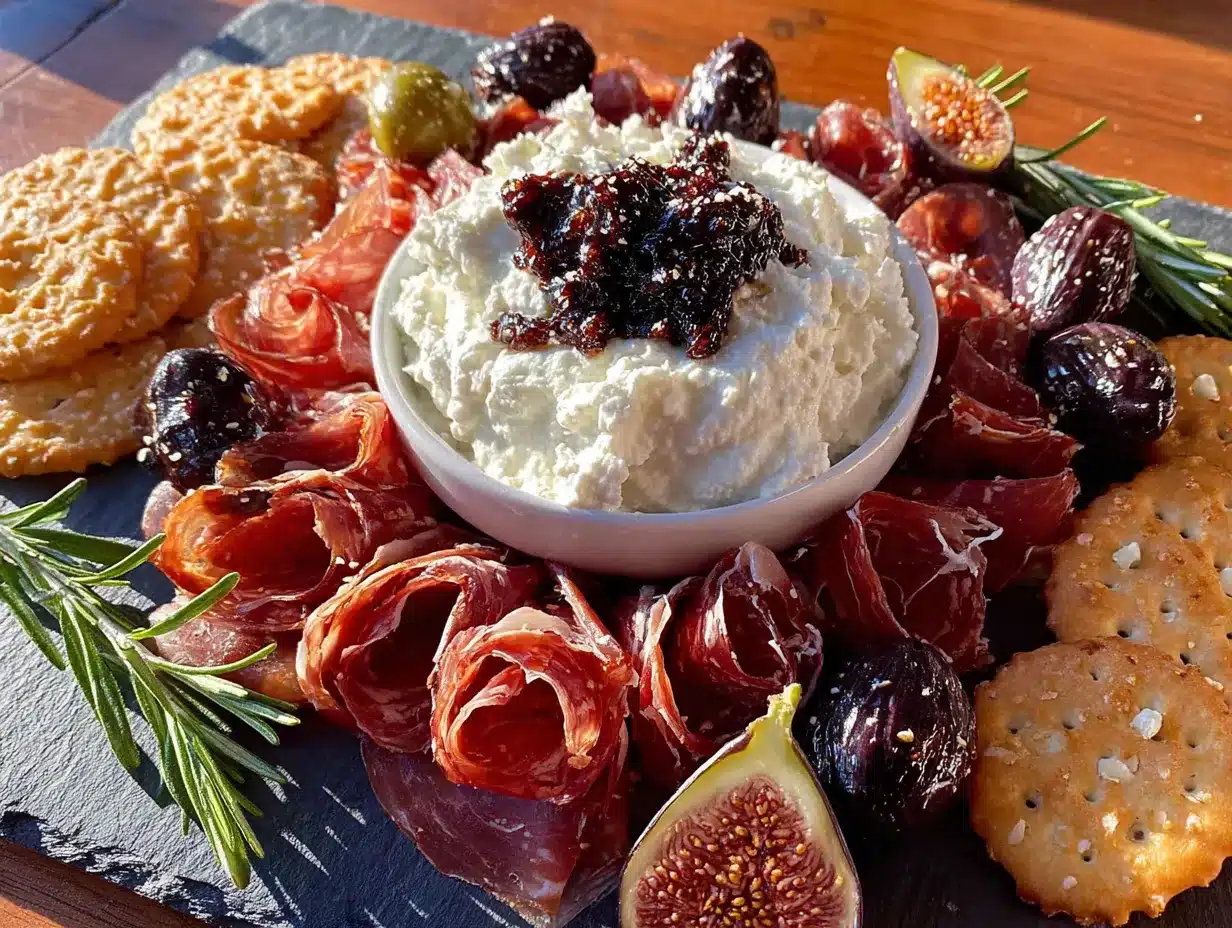 spiderweb charcuterie board preparation steps