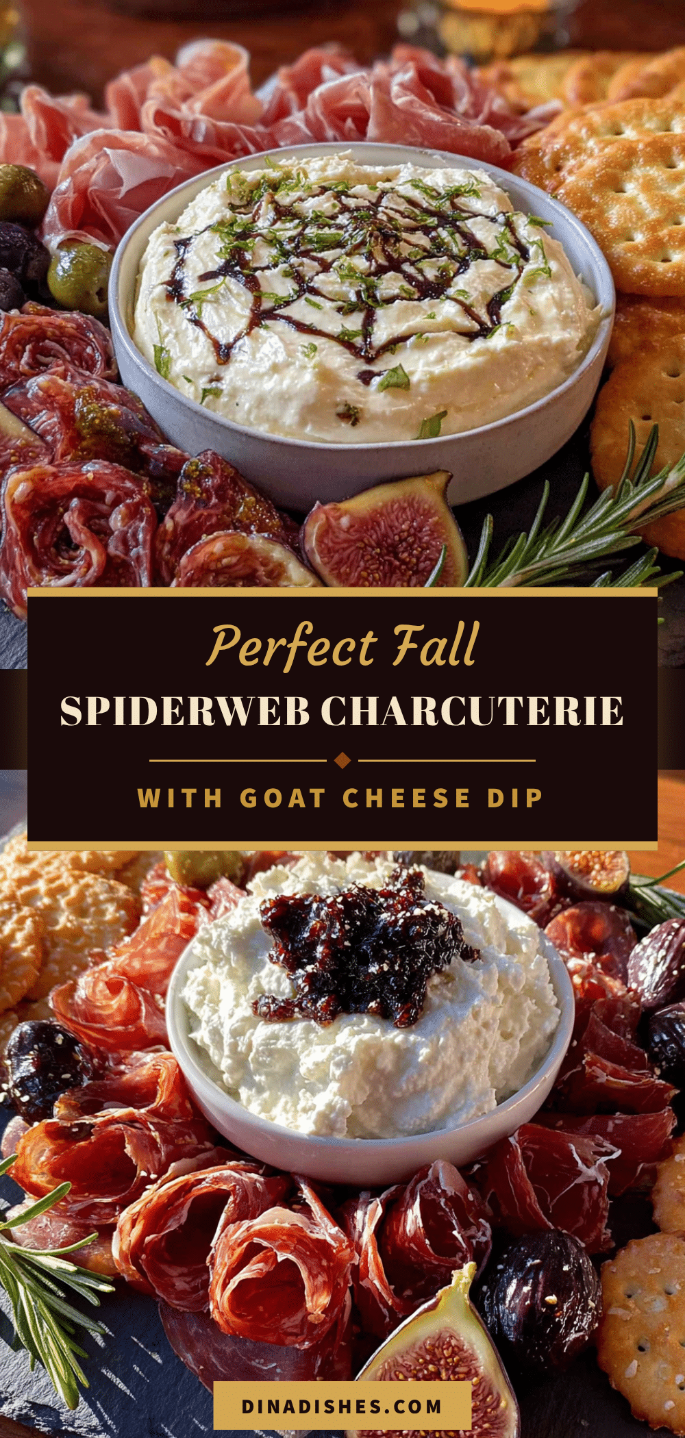 spiderweb charcuterie board recipe