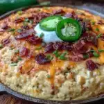 sweet corn casserole with jalapeno cheddar - featured image