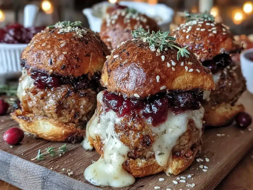 turkey meatball sliders - featured image