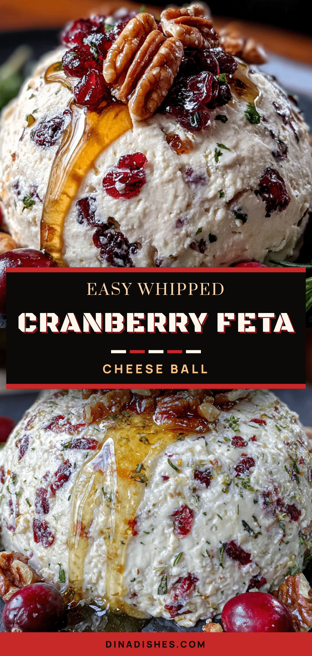 whipped cranberry feta cheese ball recipe