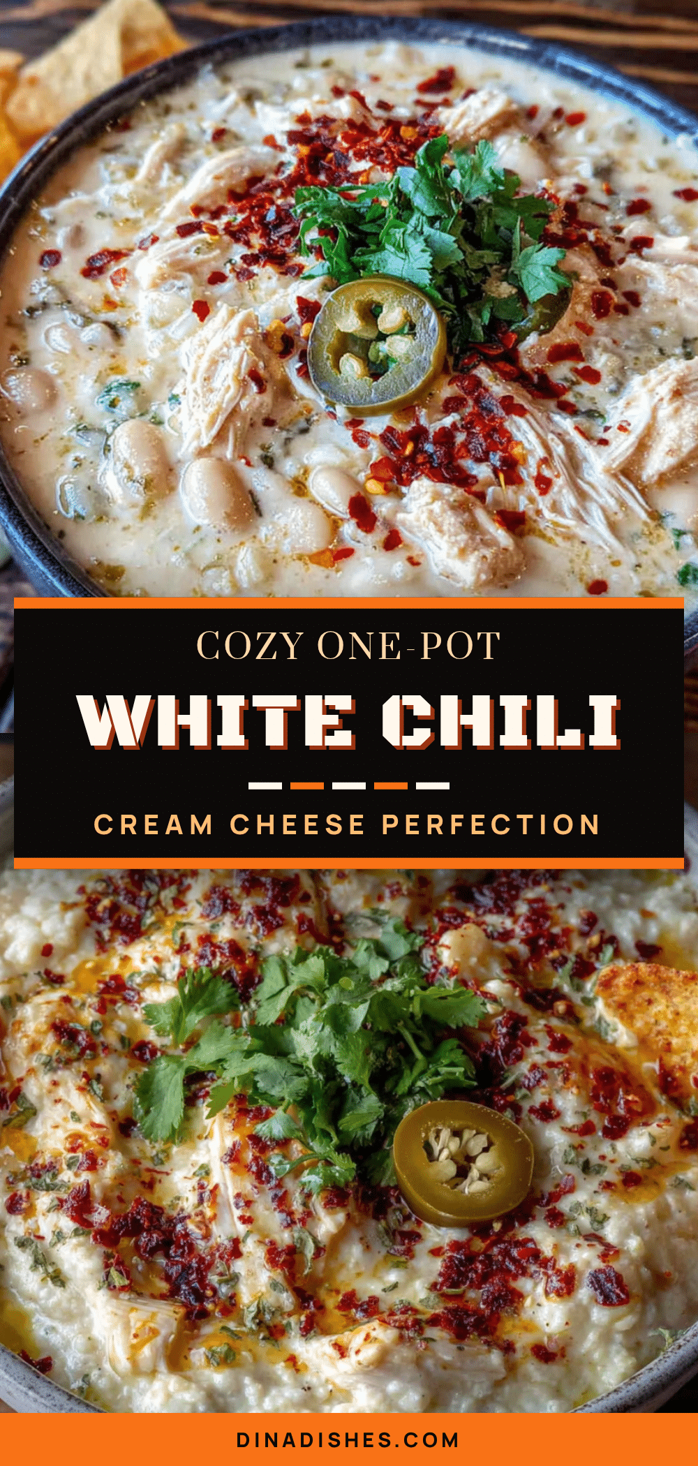 white chicken chili with cream cheese recipe