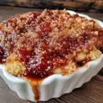 wholesome cinnamon apple crisp with oat crumble - featured image