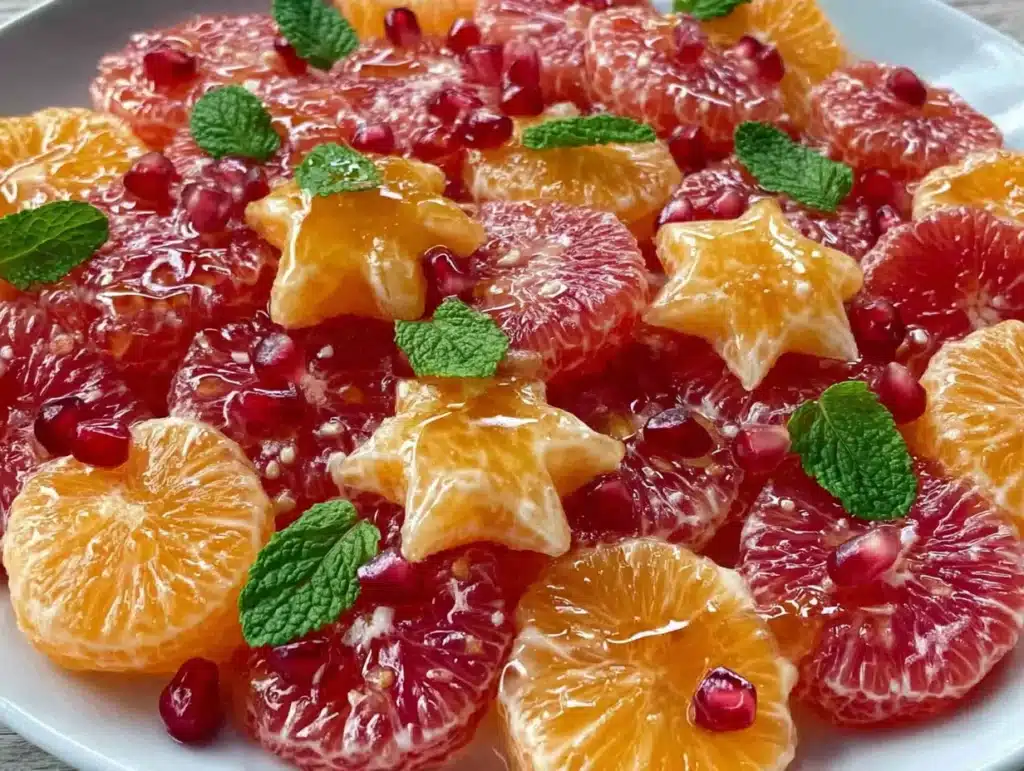 winter citrus pomegranate fruit salad - featured image