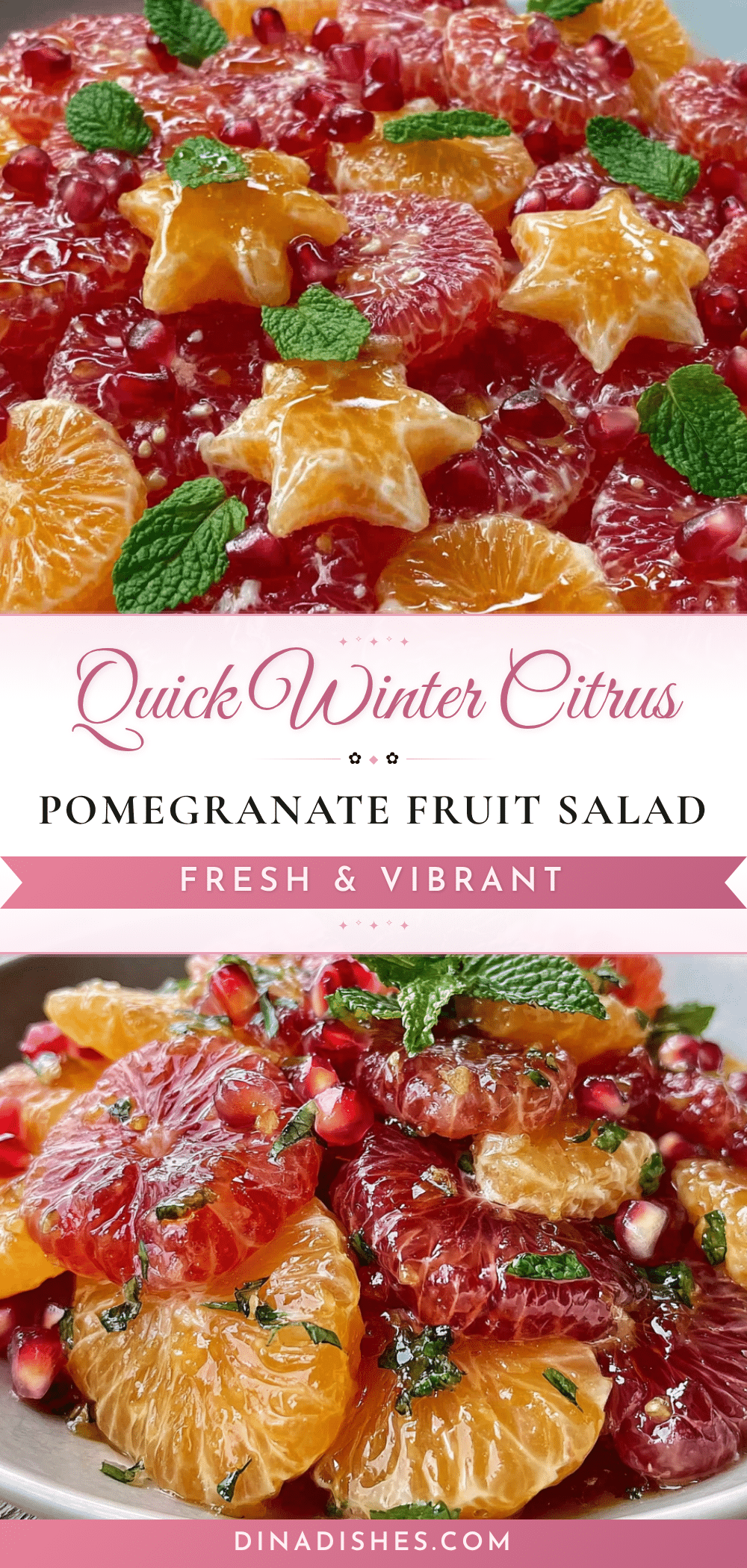 winter citrus pomegranate fruit salad recipe