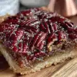 bourbon pecan pie bars - featured image