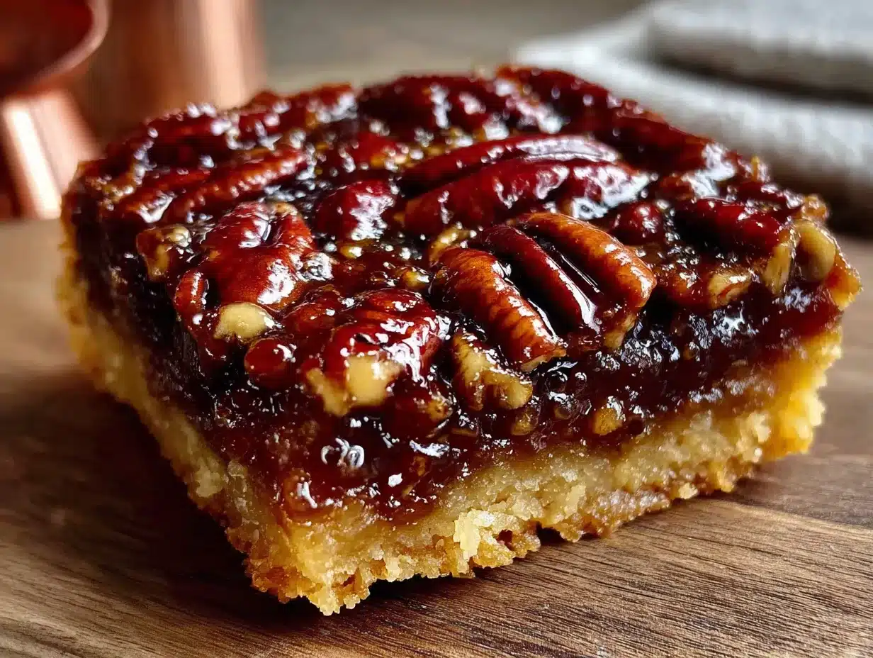 bourbon pecan pie bars preparation steps