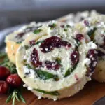 cranberry feta pinwheels - featured image