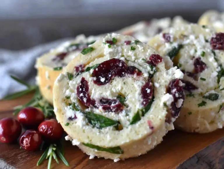 cranberry feta pinwheels - featured image