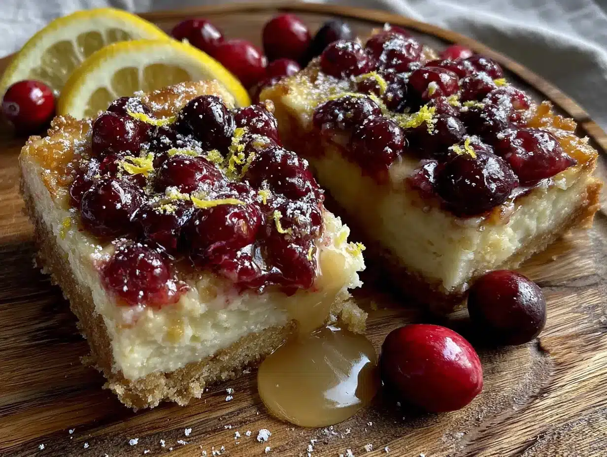 cranberry orange cheesecake bars preparation steps