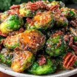 Crispy brown butter Brussels sprouts with bacon - featured image