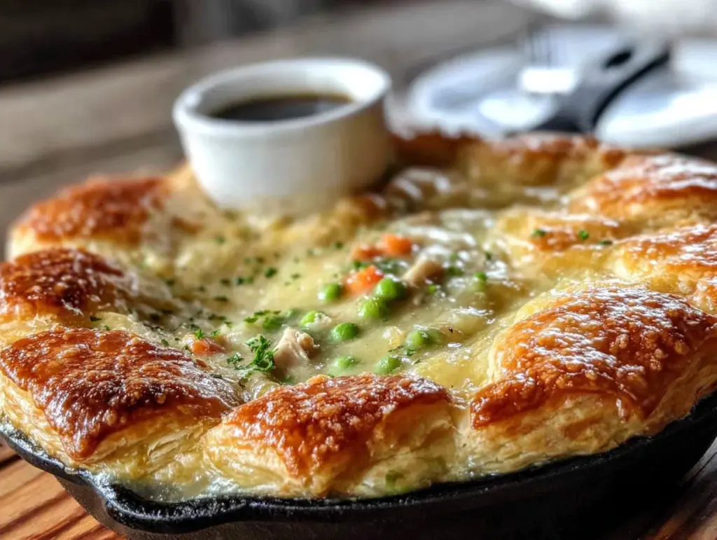 leftover turkey pot pie - featured image