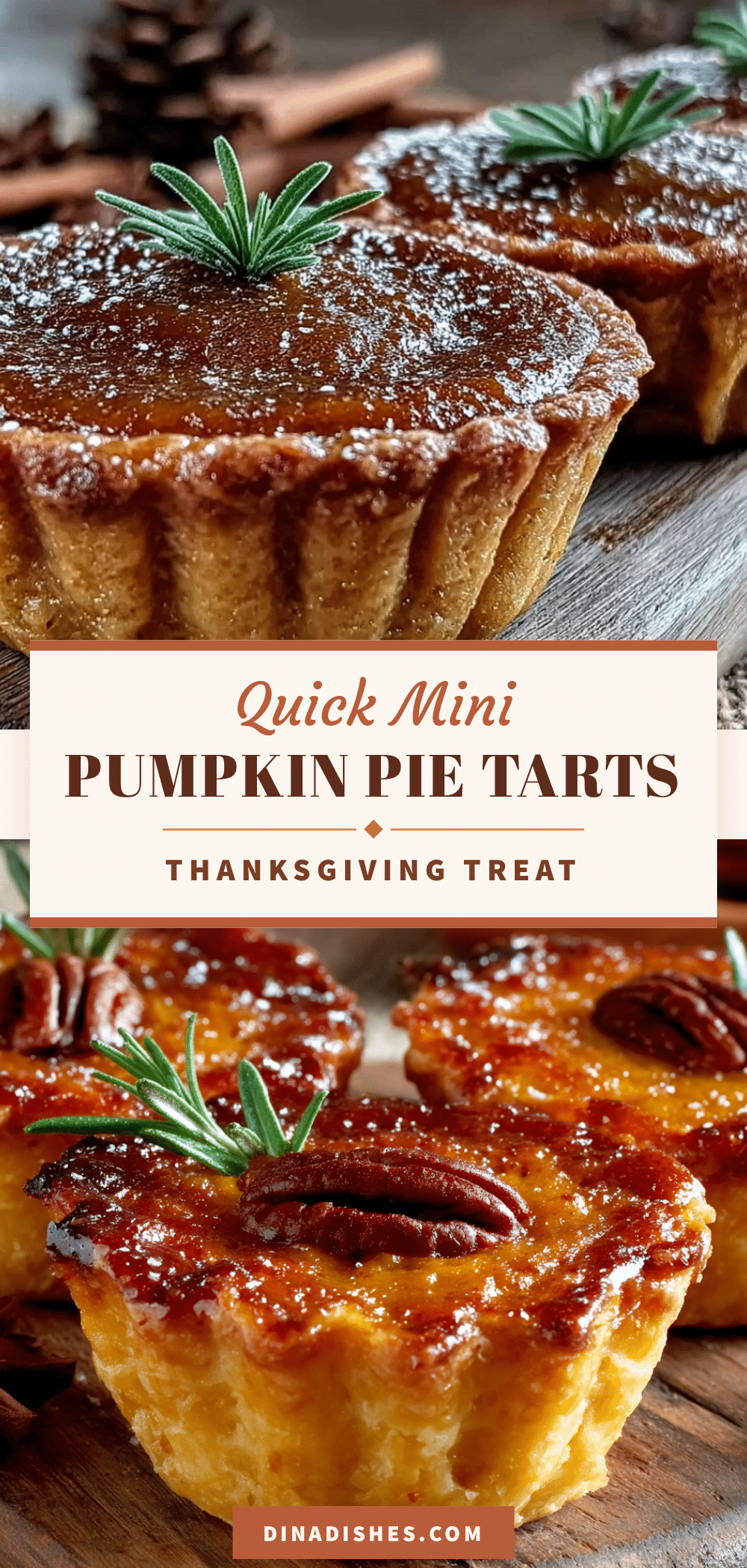 Mini Pumpkin Pie Tarts recipe